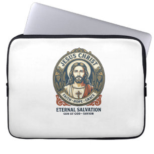 Funda Para Portátil Camiseta gráfica de aseo masculino de Jesús Barber