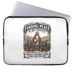 Funda Para Portátil Camiseta gráfica de comida hecha a mano Jesus Farm