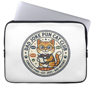 Funda Para Portátil Camiseta Gráfica de Gato con Chiste de Papá - Chis