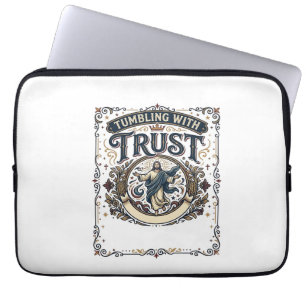 Funda Para Portátil Camiseta Gráfica de Gimnasia Jesús Alegría Arte Cr