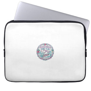 Funda Para Portátil Camiseta Gráfica del Club de Surf de Unicornios Ju