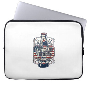 Funda Para Portátil Camiseta gráfica retro de soda de cereza patriótic