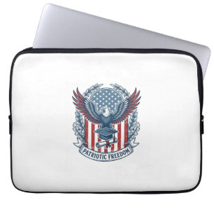 Funda Para Portátil Camiseta gráfica vectorial de graduación patriótic