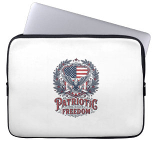 Funda Para Portátil Camiseta gráfica vectorial de Navidad patriótica