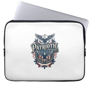 Funda Para Portátil Camiseta gráfica vectorial de Navidad patriótica (