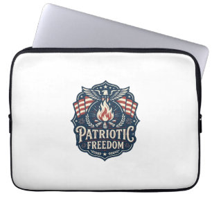Funda Para Portátil Camiseta gráfica vectorial noche de hoguera patrió