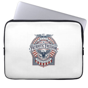 Funda Para Portátil Camiseta gráfica vectorial USA Fe Patriótica