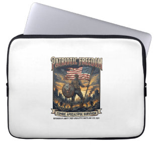 Funda Para Portátil Camiseta Patriótica de Hierro Superviviente Apocal