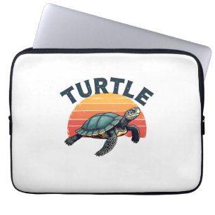 Funda Para Portátil Camiseta Retro Tortuga