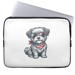 Funda Para Portátil Camiseta sin mangas con grabado vintage de perro s