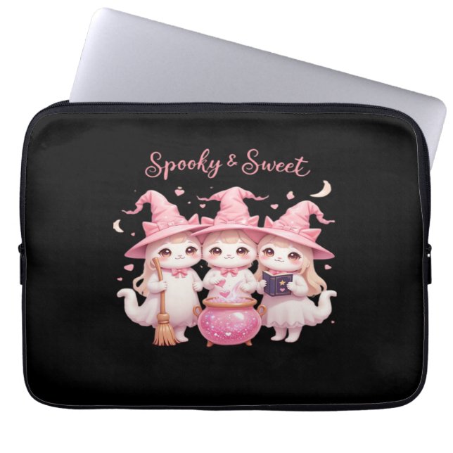 Funda Para Portátil Camiseta sobredimensionada para gato espumoso y du (Frente)