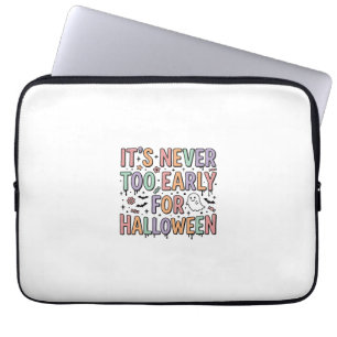 Funda Para Portátil Camiseta tipográfica Cute Vintage Halloween Too Ea