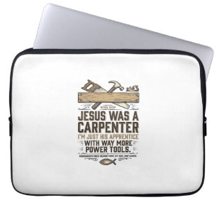Funda Para Portátil Camiseta Vintage Aprendiz Carpintero Jesús Madera