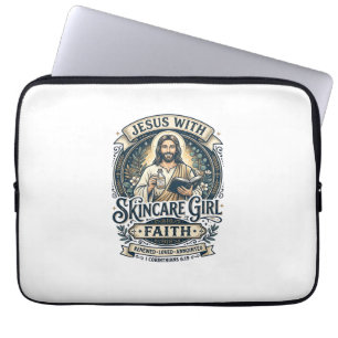 Funda Para Portátil Camiseta Vintage de Cuidado de la Piel Esteticista
