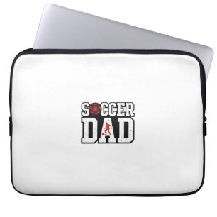 Funda Para Portátil Camiseta Vintage Soccer Dad Distressed Sports Typo
