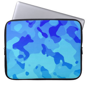 Funda Para Portátil Camo azul eléctrico; camuflaje