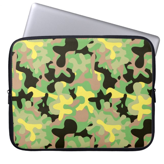 Funda Para Portátil Camo de firma de primavera temprana (Frente)