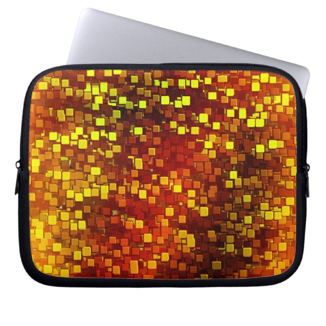 Funda Para Portátil Camo digital honeycomb de otoño (Frente)