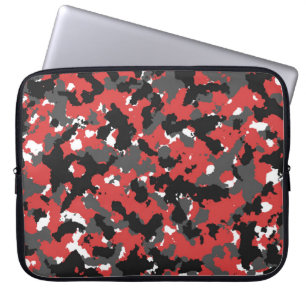 Funda Para Portátil Camo rojo