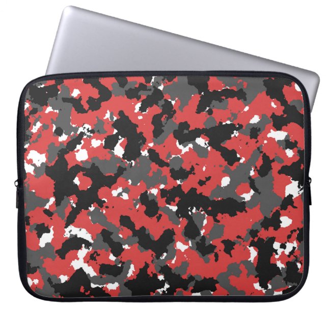 Funda Para Portátil Camo rojo (Frente)