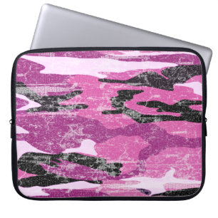 Funda Para Portátil Camo rosado descolorado