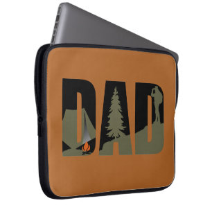 Funda Para Portátil Camping al aire libre papá alegre campista