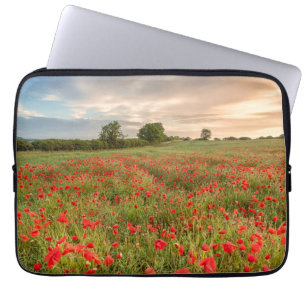 Funda Para Portátil Campo de amapolas
