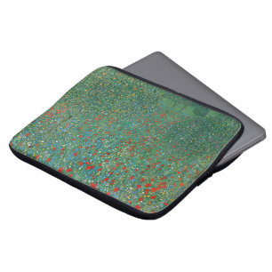 Funda Para Portátil Campo de amapolas por Gustav Klimt, Arte Nouveau v