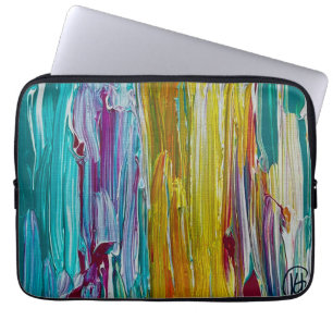 Funda Para Portátil Campo de Flores Peinadas Arte