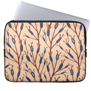 Funda Para Portátil Campo de gatos con fondo de color