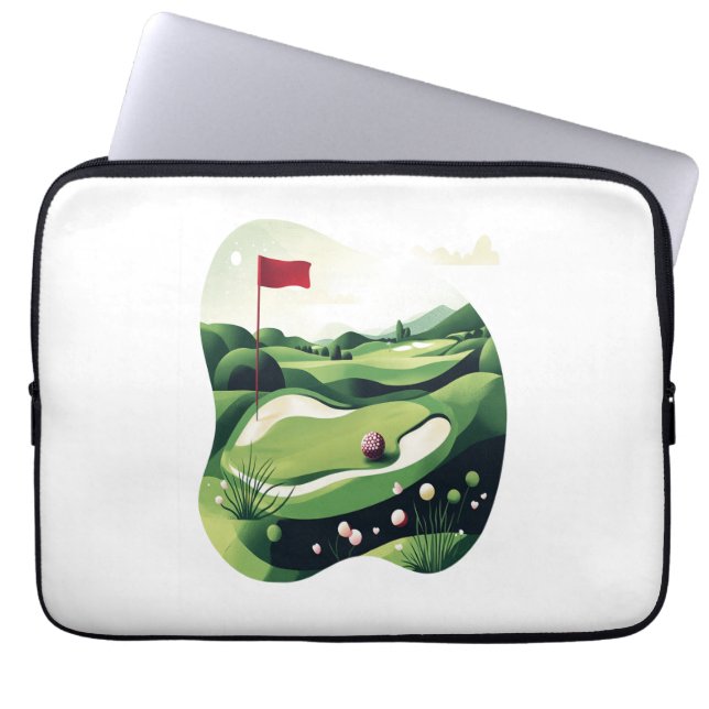Funda Para Portátil Campo de golf (Frente)