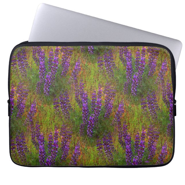 Funda Para Portátil Campo de Lupines... (Frente)