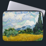 Funda Para Portátil Campo de trigo Van Gogh con cipreses. Impresionism<br><div class="desc">Van Gogh "Wheat Field with Cypresses" (El campo de trigo con cipreses) manga portátil.</div>
