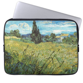 Funda Para Portátil Campo de Trigo Verde Vincent van Gogh