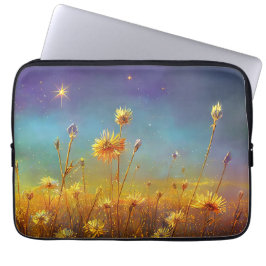 Funda Para Portátil Campos de cristal y cielos estrellados