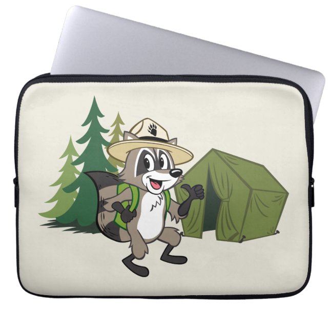 Funda Para Portátil Campout americano de Rick el | del guardabosques (Frente)