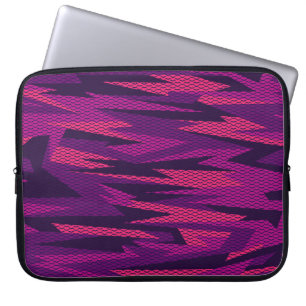 Funda Para Portátil Camuflaje a rayas: Patrón geométrico abstracto
