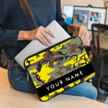 Camuflaje Amarillo y Marrón Personaliza tu nombre