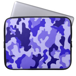 Funda para portátil Camuflaje Azul Océano