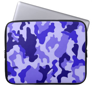 Funda para portátil Camuflaje Azul Océano