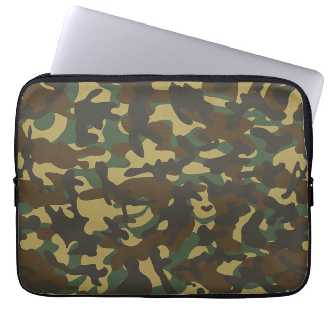 Funda Para Portátil Camuflaje de bosque (Frente)