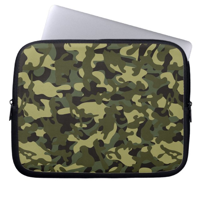 Funda Para Portátil Camuflaje de la Primavera del Euro (Frente)