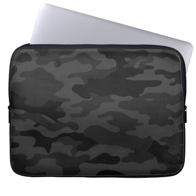 Funda Para Portátil Camuflaje negro (Frente)
