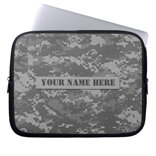Funda Para Portátil Camuflaje personalizado del ACU Digital (Frente)