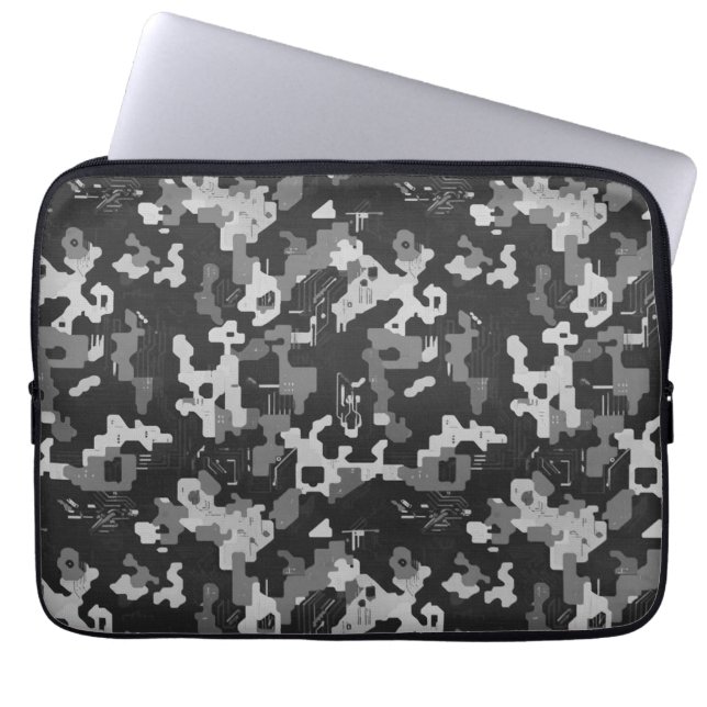 Funda Para Portátil Camuflaje Pixel Sigilo (Frente)