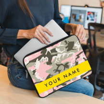 Camuflaje rosa y verde Personaliza tu nombre