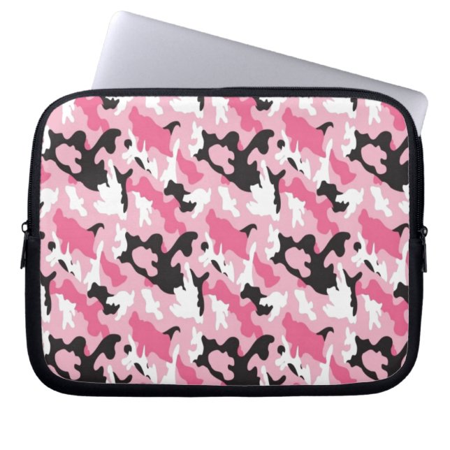 Funda Para Portátil Camuflaje rosado (Frente)