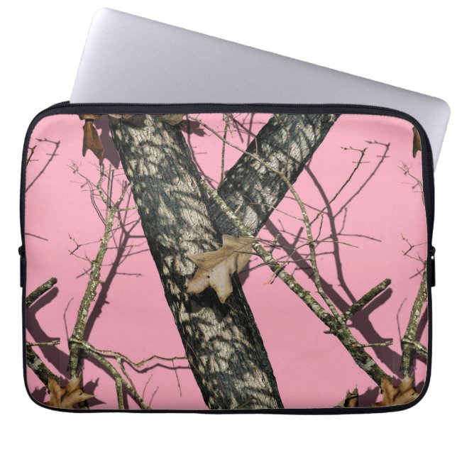 Funda Para Portátil Camuflaje rosado (Frente)