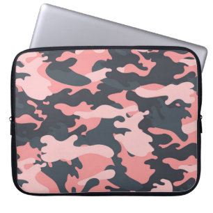 Funda Para Portátil Camuflaje rosado: patrón de cosecha clásico