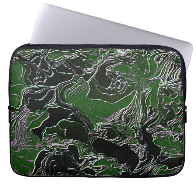 Funda Para Portátil Camuflaje verde (Frente)